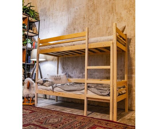 Двухъярусная кровать из массива Дональд, КОД:GM3478, images №6, magsale.ru