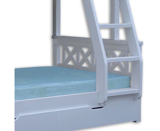 Двухъярусная кровать из массива Кантри-2 с ящиками (Прованс), КОД:339991, images №6, magsale.ru Двухъярусная кровать из массива Кантри-2 с ящиками (Прованс), КОД:339991, images №6, magsale.ru