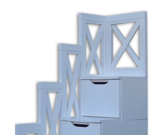 Двухъярусная кровать из массива сосны Прованс-3, КОД:VTS32301, images №8, magsale.ru