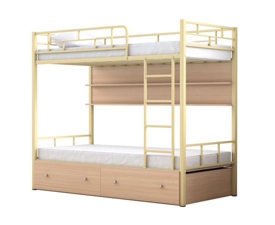 Двухъярусная кровать Валенсия-120 с полкой и ящиками, КОД:4s-va120/yp, images №1, magsale.ru