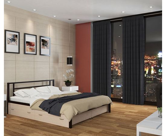 Двуспальная металлическая кровать Титан, КОД:4S-TI-160, images №8, magsale.ru