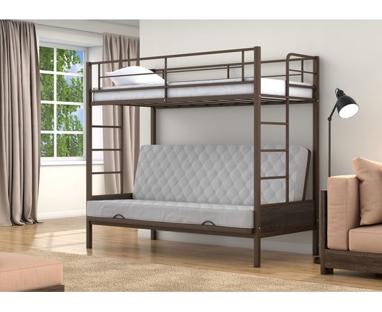 Двухъярусная кровать с диваном Дакар-1, КОД:4s-dak1, images №15, magsale.ru