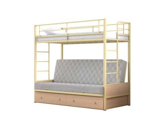 Двухъярусная кровать с диваном Дакар-1, КОД:4s-dak1, images №10, magsale.ru