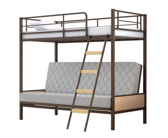 Двухъярусная кровать с диваном Дакар-2, КОД:4s-dak2, images №2, magsale.ru