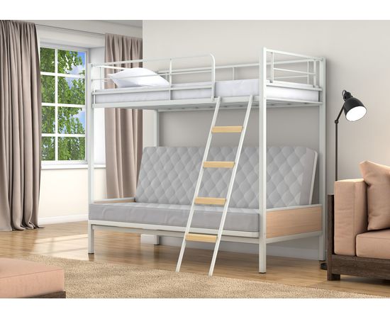 Двухъярусная кровать с диваном Дакар-2, КОД:4s-dak2, images №10, magsale.ru