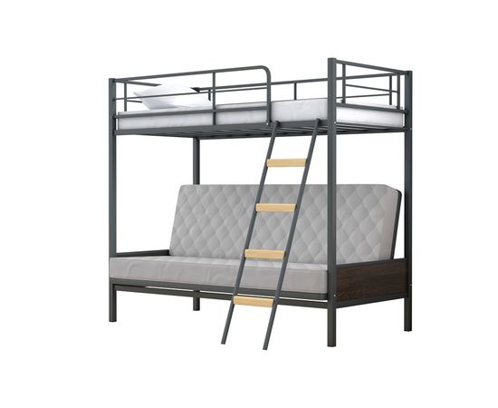 Двухъярусная кровать с диваном Дакар-2, КОД:4s-dak2, images №3, magsale.ru