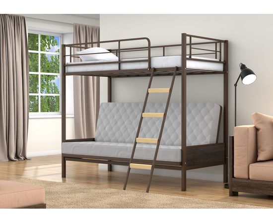 Двухъярусная кровать с диваном Дакар-2, КОД:4s-dak2, images №11, magsale.ru