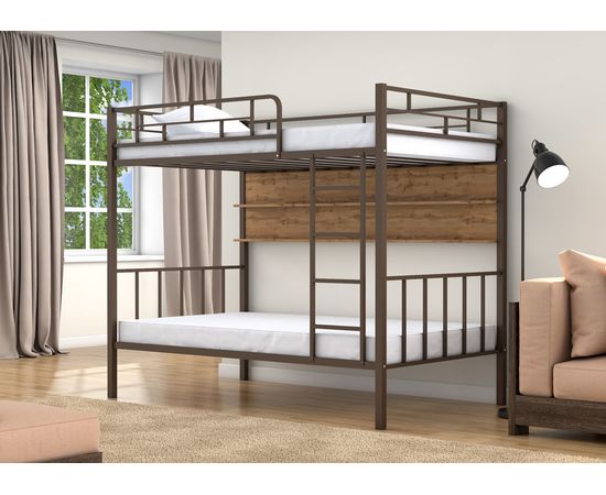 Двухъярусная кровать Валенсия-120 с полкой, КОД:4s-va120/p, images №8, magsale.ru Двухъярусная кровать Валенсия-120 с полкой, КОД:4s-va120/p, images №8, magsale.ru