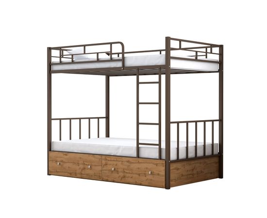 Двухъярусная кровать Валенсия-120 с ящиками, КОД:4s-va120/y, images №7, magsale.ru