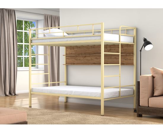 Двухъярусная кровать Валенсия Твист-120 с полкой, КОД:4s-vat120/p, images №11, magsale.ru