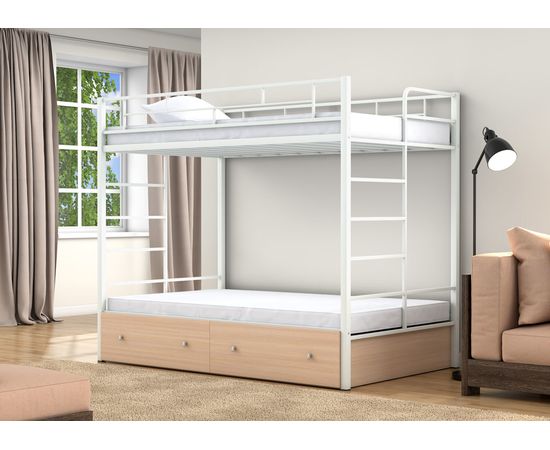 Двухъярусная кровать Валенсия Твист-120 с ящиками, КОД:4s-vat120/y, images №9, magsale.ru