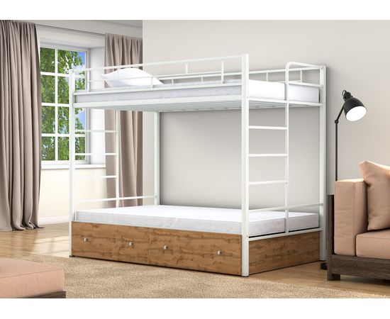 Двухъярусная кровать Валенсия Твист-120 с ящиками, КОД:4s-vat120/y, images №15, magsale.ru