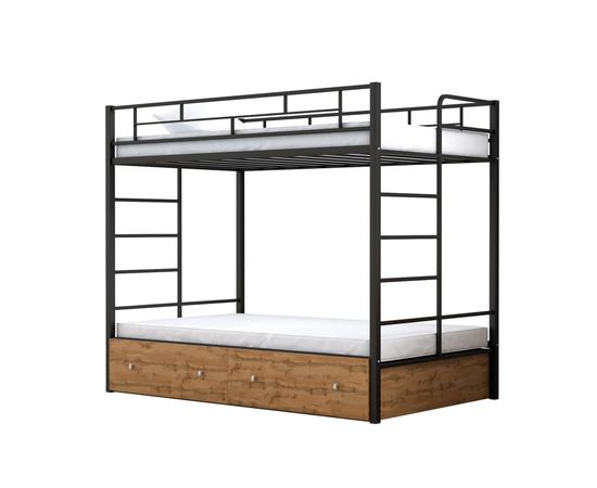 Двухъярусная кровать Валенсия Твист-120 с ящиками, КОД:4s-vat120/y, images №7, magsale.ru