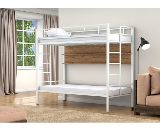 Двухъярусная кровать Валенсия Твист с полкой, КОД:4s-vat/p, images №15, magsale.ru