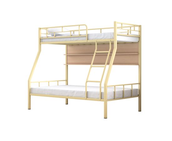 Двухъярусная металлическая кровать Раута с полкой, КОД:4s-ra/p, images №12, magsale.ru