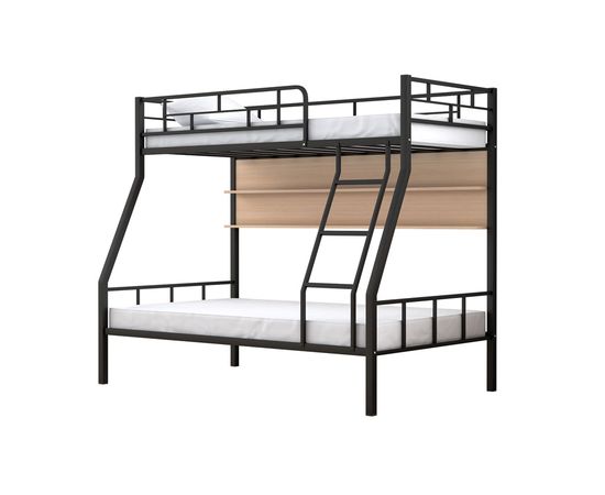 Двухъярусная металлическая кровать Раута с полкой, КОД:4s-ra/p, images №14, magsale.ru