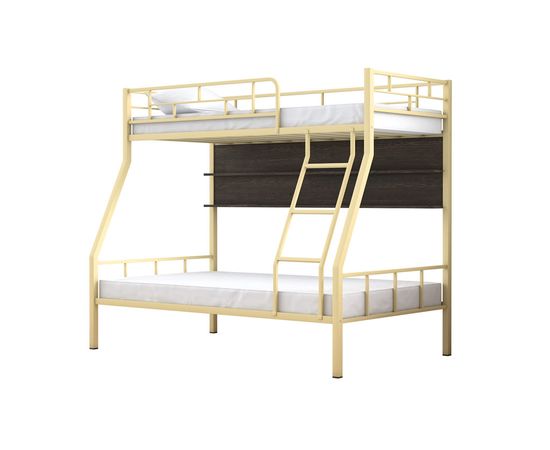 Двухъярусная металлическая кровать Раута с полкой, КОД:4s-ra/p, images №2, magsale.ru