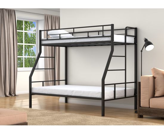 Двухъярусная металлическая кровать Раута Твист, КОД:4s-rat, images №8, magsale.ru