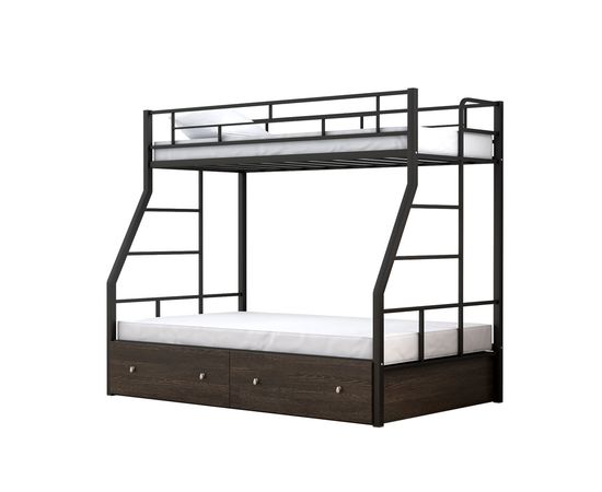 Двухъярусная металлическая кровать Раута Твист с ящиками, КОД:4s-rat/y, images №15, magsale.ru