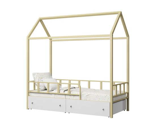 Кровать-домик Риччи с ящиками, КОД:4s-richi/y, images №4, magsale.ru