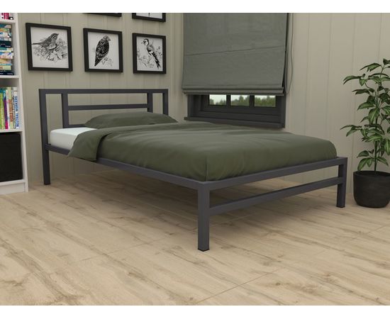 Полутороспальная металлическая кровать Титан 120, КОД:4S-TI-120, images №3, magsale.ru