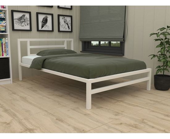 Полутороспальная металлическая кровать Титан 120, КОД:4S-TI-120, images №4, magsale.ru