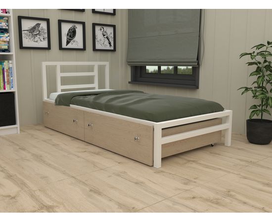 Односпальная металлическая кровать Титан 90, КОД:4S-TI-90, images №13, magsale.ru Односпальная металлическая кровать Титан 90, КОД:4S-TI-90, images №13, magsale.ru