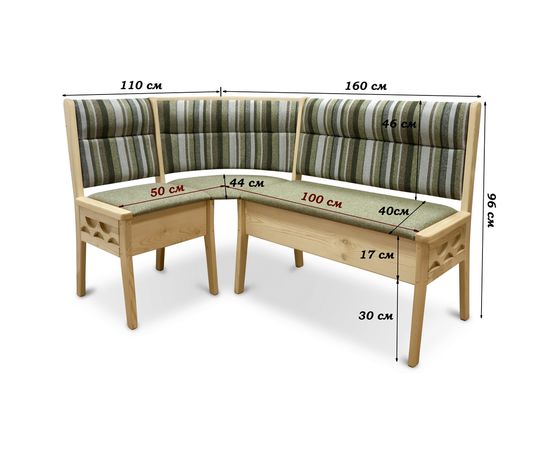 Угловой диван Кристофер с резьбой, КОД:SH74887862, images №7, magsale.ru