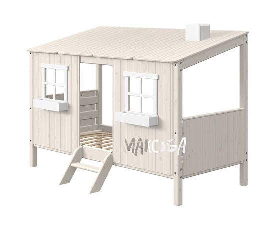 Детская кровать домик из массива сосны Биарриц, КОД:MS404, images №3, magsale.ru