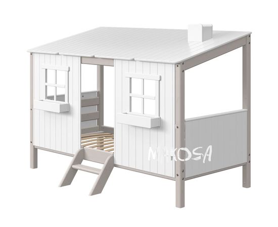 Детская кровать домик из массива сосны Биарриц, КОД:MS404, images №1, magsale.ru