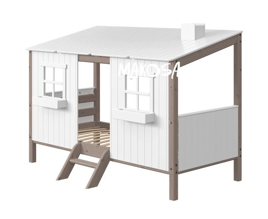 Детская кровать домик из массива сосны Биарриц, КОД:MS404, images №2, magsale.ru