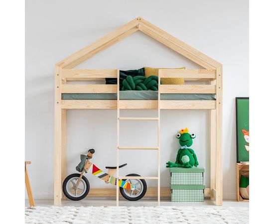 Кровать-чердак из массива сосны Мезонин, КОД:MS3281, images №1, magsale.ru