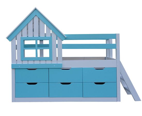 Детская кровать Домик с комодом, КОД:VTS4091, images №1, magsale.ru