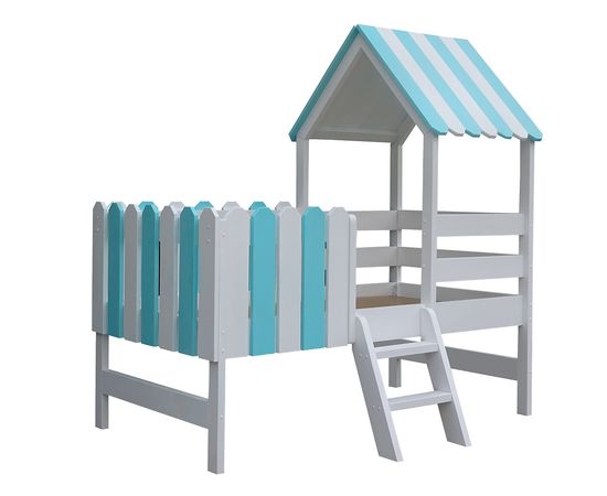 Детская кровать домик из массива сосны Шалаш, КОД:VTS3163, images №1, magsale.ru