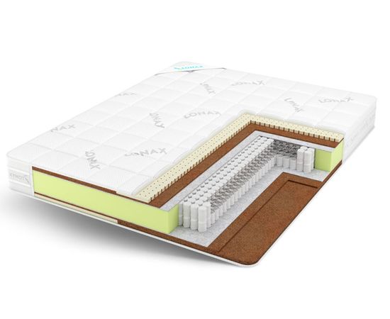 Анатомический матрас Lonax Duet Cocos-Medium S1000, КОД:LO2959, images №1, magsale.ru
