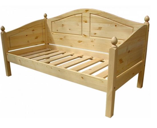 Детская кровать-тахта из сосны Уют-1, КОД:VMK339, images №1, magsale.ru