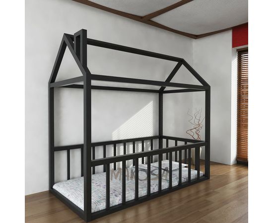 Детская кровать домик из массива Дали, КОД:MS4189, images №2, magsale.ru