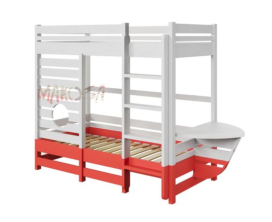 Двухъярусная кровать из массива Магеллан, КОД:MS451, images №1, magsale.ru