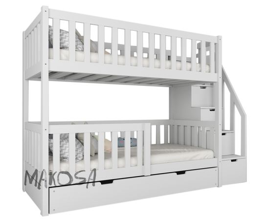 Двухъярусная кровать из массива Марсель, КОД:MS471, images №2, magsale.ru
