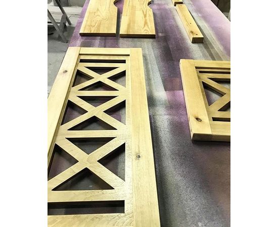 Двухъярусная кровать из дерева Винтаж + 2 калитки, КОД:MS477, images №2, magsale.ru