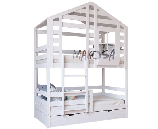 Двухъярусная выдвижная кровать-домик №48 Гарри, КОД:MS481, images №2, magsale.ru