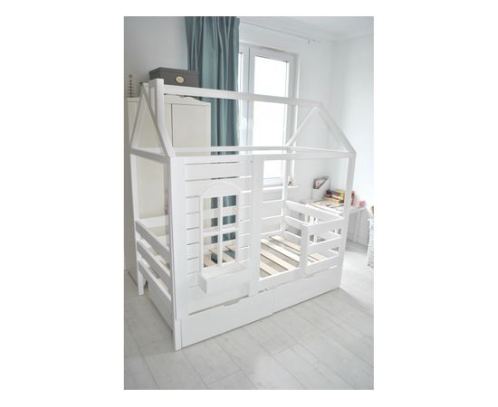 Детская кровать домик из массива №47 Авиньон, КОД:MS411, images №3, magsale.ru