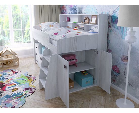 Кровать-трансформер Малыш-5 с полкой, КОД:ЯМ005, images №10, magsale.ru Кровать-трансформер Малыш-5 с полкой, КОД:ЯМ005, images №10, magsale.ru