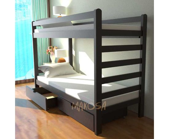 Двухъярусная кровать из массива Беринг, КОД:MS480, images №2, magsale.ru