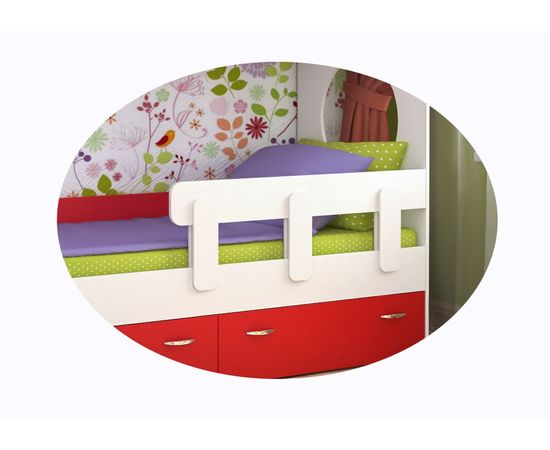 Двухъярусная кровать Юниор-5, КОД:ЯЮ52, images №8, magsale.ru