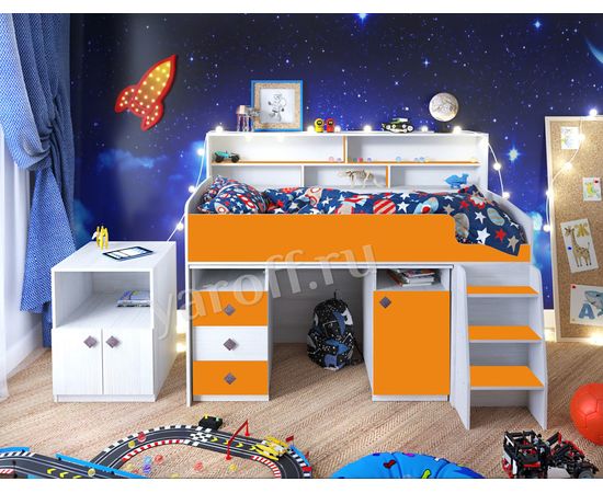 Кровать-трансформер Малыш-5 с полкой, КОД:ЯМ005, images №15, magsale.ru Кровать-трансформер Малыш-5 с полкой, КОД:ЯМ005, images №15, magsale.ru