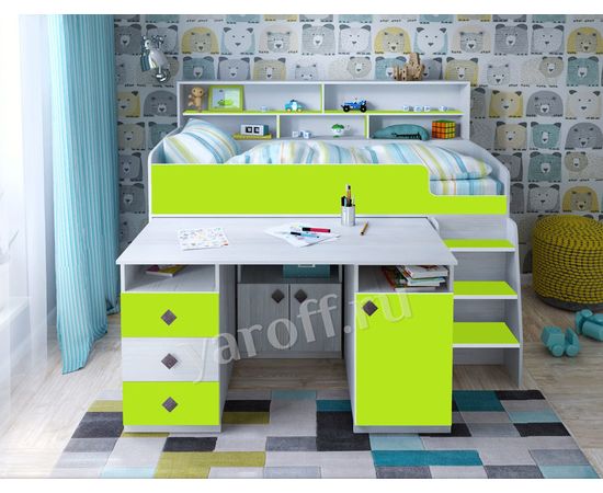 Кровать-трансформер Малыш-5 с полкой, КОД:ЯМ005, images №8, magsale.ru Кровать-трансформер Малыш-5 с полкой, КОД:ЯМ005, images №8, magsale.ru