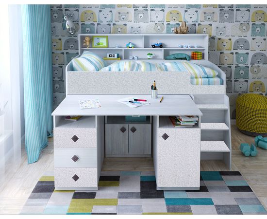 Кровать-трансформер Малыш-5 с полкой, КОД:ЯМ005, images №3, magsale.ru Кровать-трансформер Малыш-5 с полкой, КОД:ЯМ005, images №3, magsale.ru