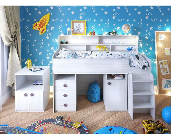 Кровать-трансформер Малыш-5 с полкой, КОД:ЯМ005, images №4, magsale.ru Кровать-трансформер Малыш-5 с полкой, КОД:ЯМ005, images №4, magsale.ru