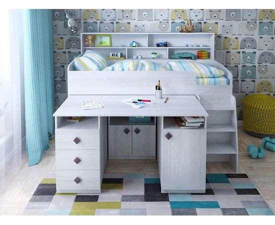 Кровать-трансформер Малыш-5 с полкой, КОД:ЯМ005, images №6, magsale.ru Кровать-трансформер Малыш-5 с полкой, КОД:ЯМ005, images №6, magsale.ru